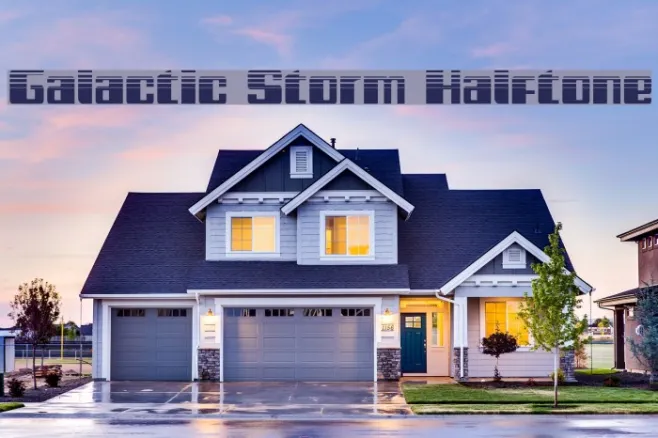 Galactic Storm Halftone Example 1