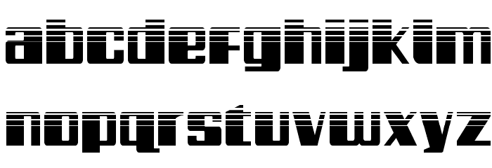 Galactic Storm Halftone Font LOWERCASE