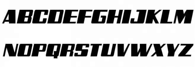 Galactic Storm Italic Schriftart Groß