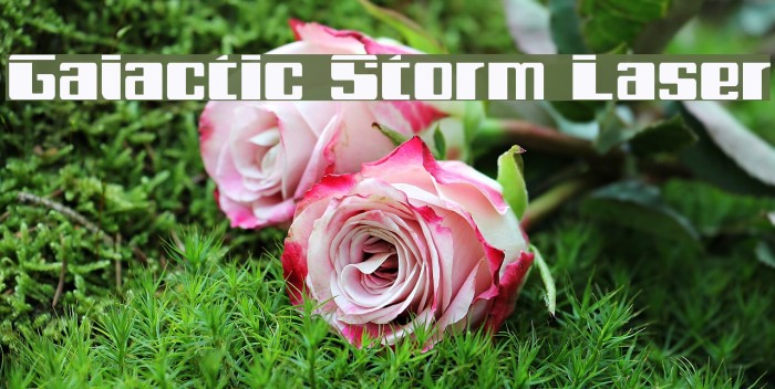 Galactic Storm Laser Font examples
