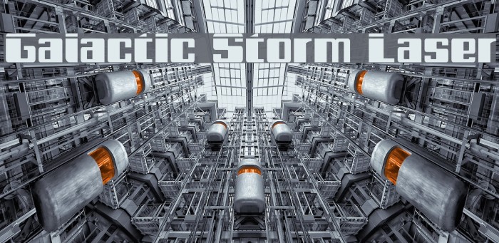 Galactic Storm Laser Font examples