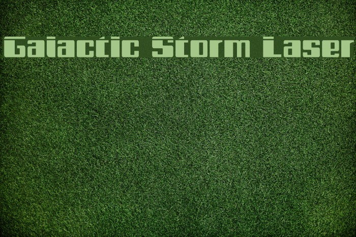 Galactic Storm Laser Font examples
