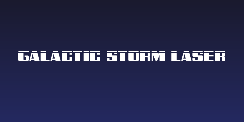 Galactic Storm Laser Social Header