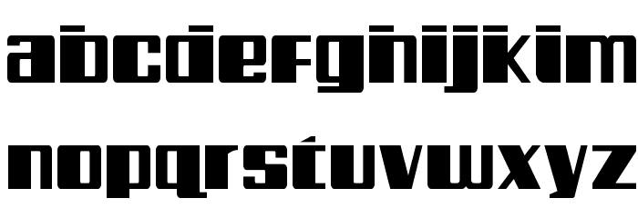 Galactic Storm Laser Font LOWERCASE
