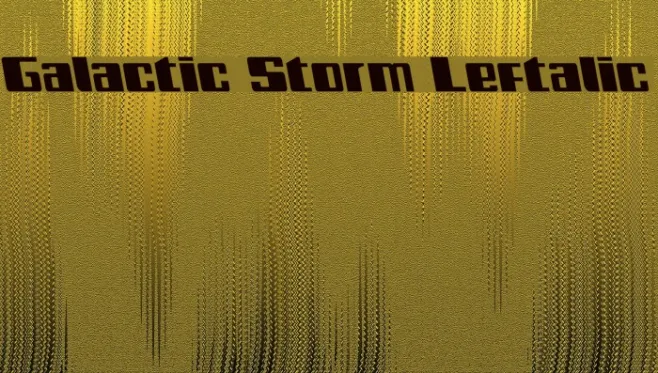 Galactic Storm Leftalic Example 1