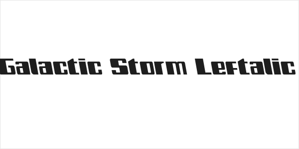 Galactic Storm Leftalic Logo