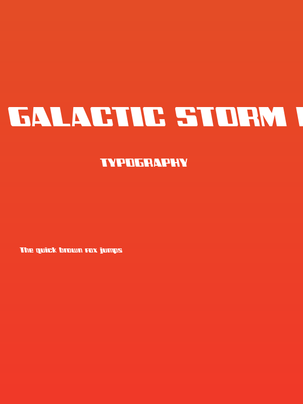 Galactic Storm Leftalic Poster