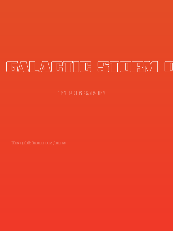 Galactic Storm Outline Poster