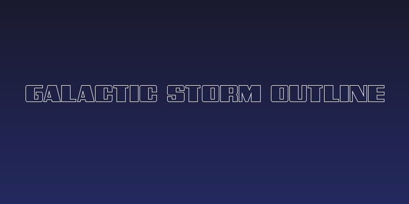 Galactic Storm Outline Social Header
