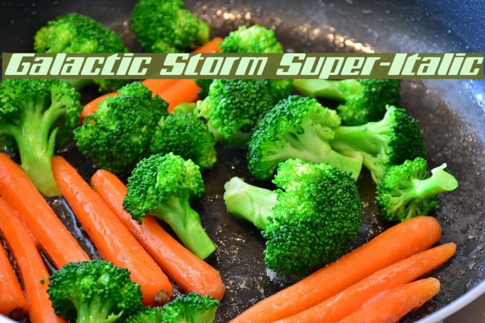 Galactic Storm Super-Italic Font examples