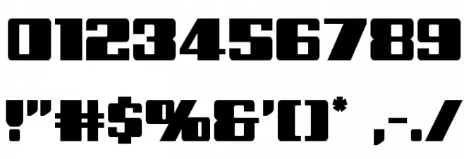 Galactic Storm Font OTHER CHARS