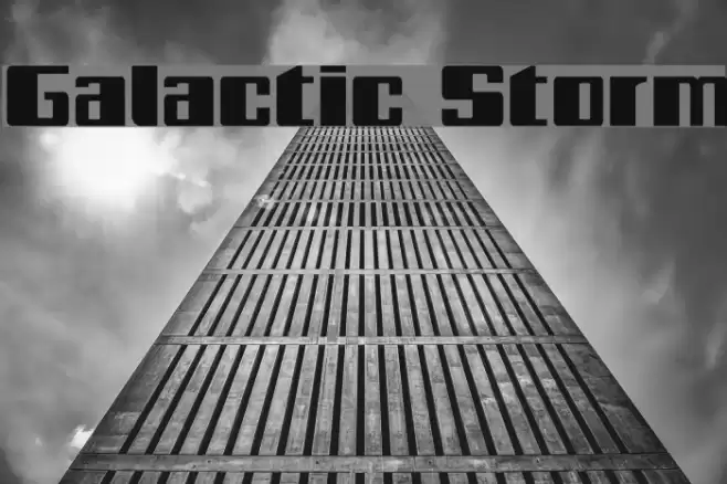 Galactic Storm Font examples