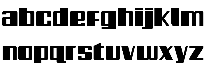 Galactic Storm Font LOWERCASE