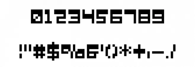 Galactic Font OTHER CHARS