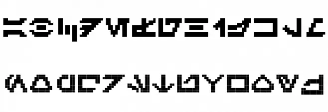 GalacticMini Schriftart Groß