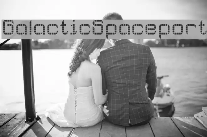 GalacticSpaceport Font examples