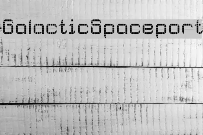 GalacticSpaceport Font examples