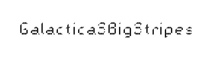 Galactica S Big Stripes  font caratteri gratis