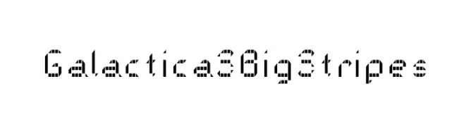 Galactica S Big Stripes  les polices de caractères gratuit tlcharger