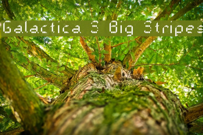 Galactica S Big Stripes Font examples