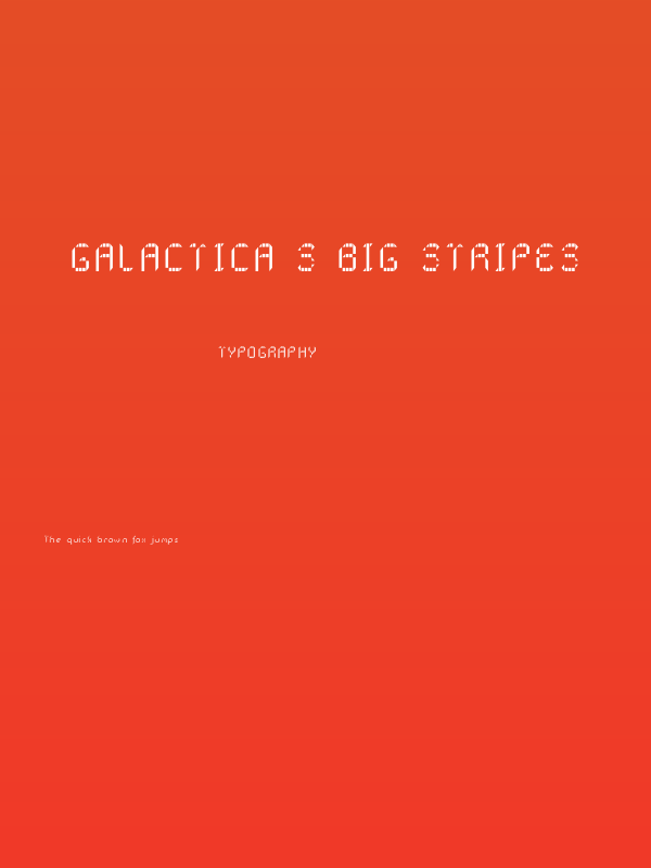 Galactica S Big Stripes Poster