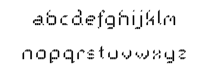 Galactica S Big Stripes Font LOWERCASE