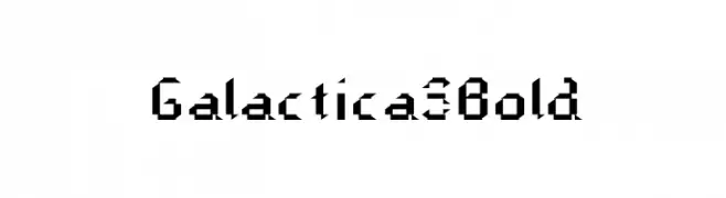 Galactica S Bold  font caratteri gratis