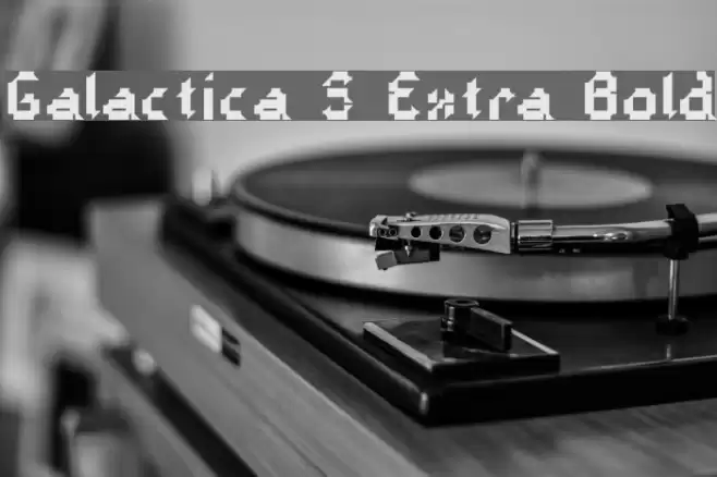 Galactica S Extra Bold Font examples