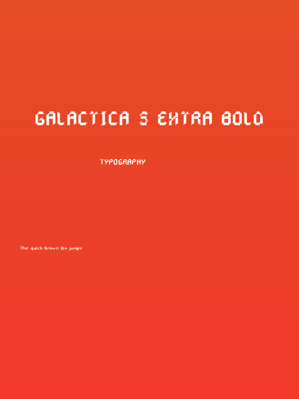 Galactica S Extra Bold Poster