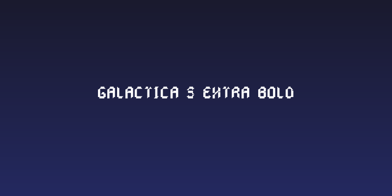 Galactica S Extra Bold Social Header