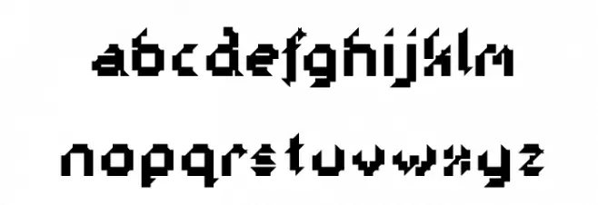 Galactica S Extra Bold Font LOWERCASE