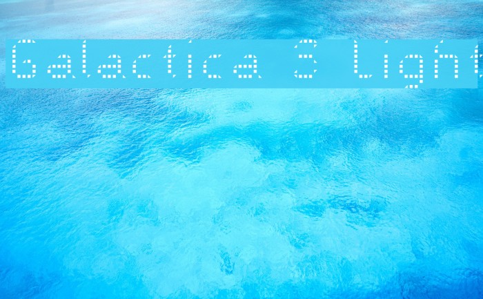 Galactica S Light Font examples