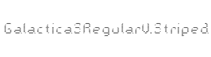 Galactica S Regular V. Striped  Скачать бесплатные шрифты