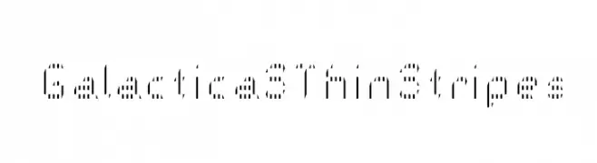 Galactica S Thin Stripes  नि: शुल्क फ़ॉन्ट्स डाउनलोड