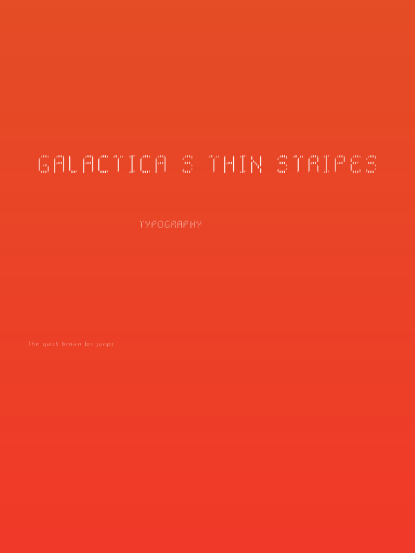 Galactica S Thin Stripes Poster