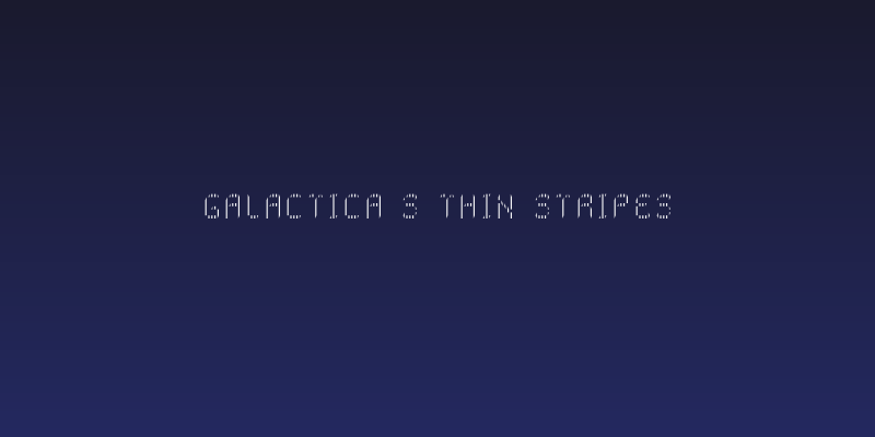 Galactica S Thin Stripes Social Header