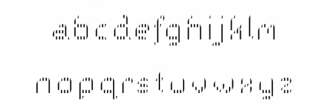 Galactica S Thin Stripes Font LOWERCASE