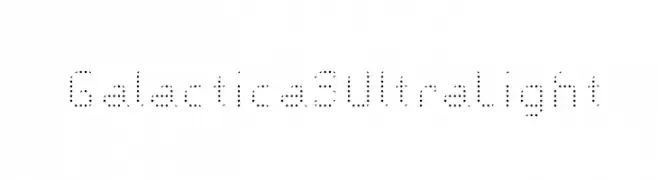 Galactica S Ultra Light  Frei Schriftart Herunterladen