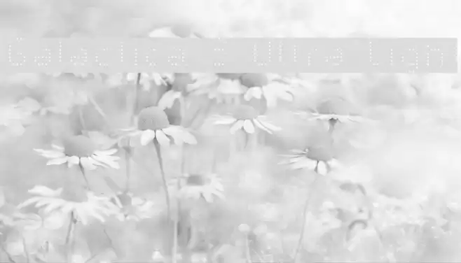 Galactica S Ultra Light Font examples