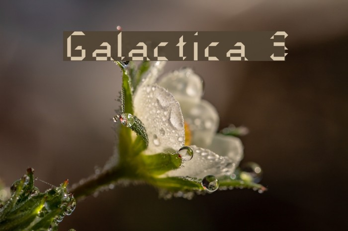 Galactica S Font examples