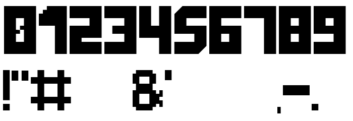 GalacticaGrid Font OTHER CHARS