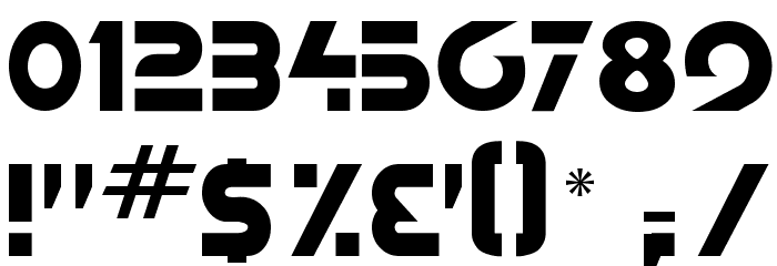 Galactican Font OTHER CHARS
