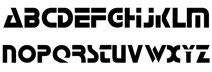 Galactican Font LOWERCASE