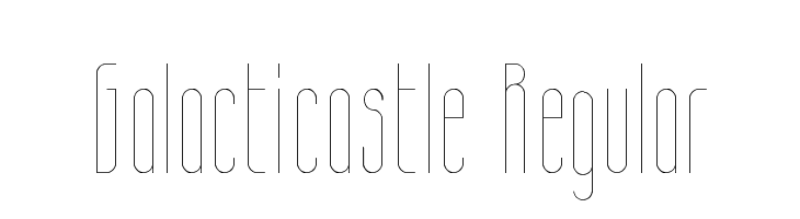 Galacticastle Regular  免费字体下载