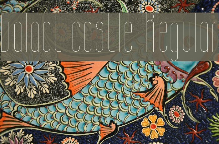 Galacticastle Regular Font examples