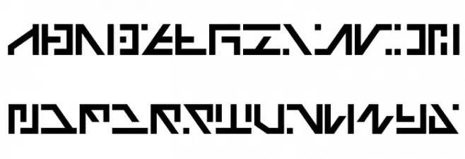 Galactico Basic Schriftart Kleinbuchstaben