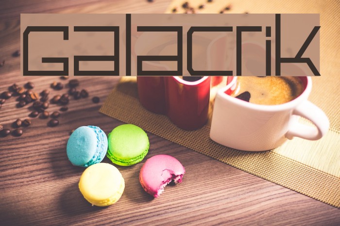 Galactik Font examples