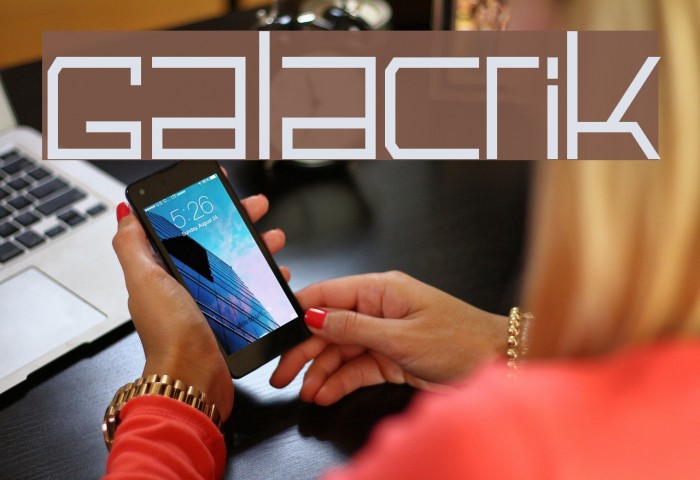 Galactik Font examples