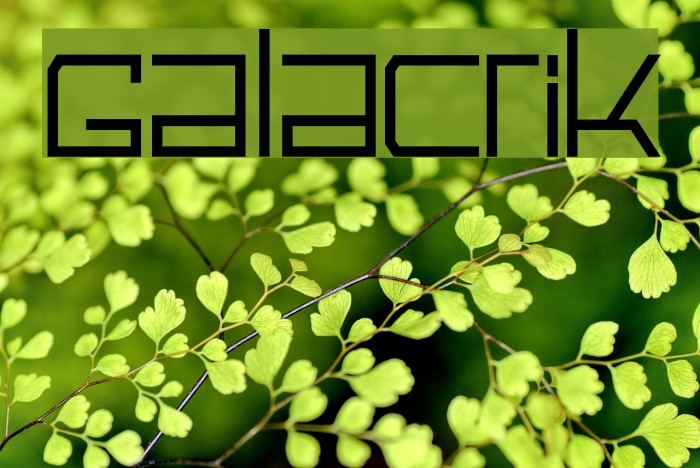 Galactik Font examples