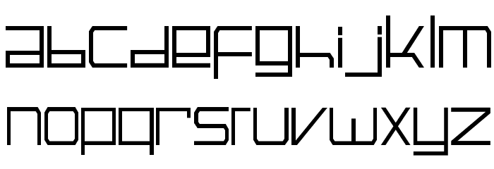 Galactik Font LOWERCASE